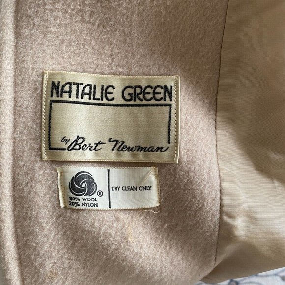 Vintage Fur Collar Wool Coat 1960s - Picture 6 of 7